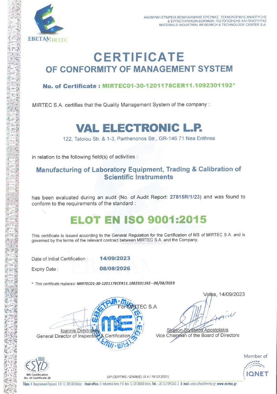 VAL - ISO 9001-2015 EN